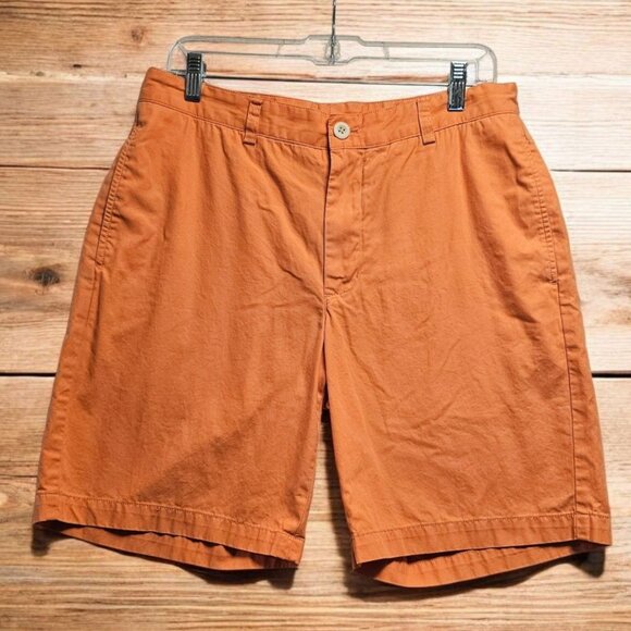 Vineyard Vines Shorts Mens 32 Orange Chino Club Shorts Preppy Flat Front Golf - Picture 3 of 10